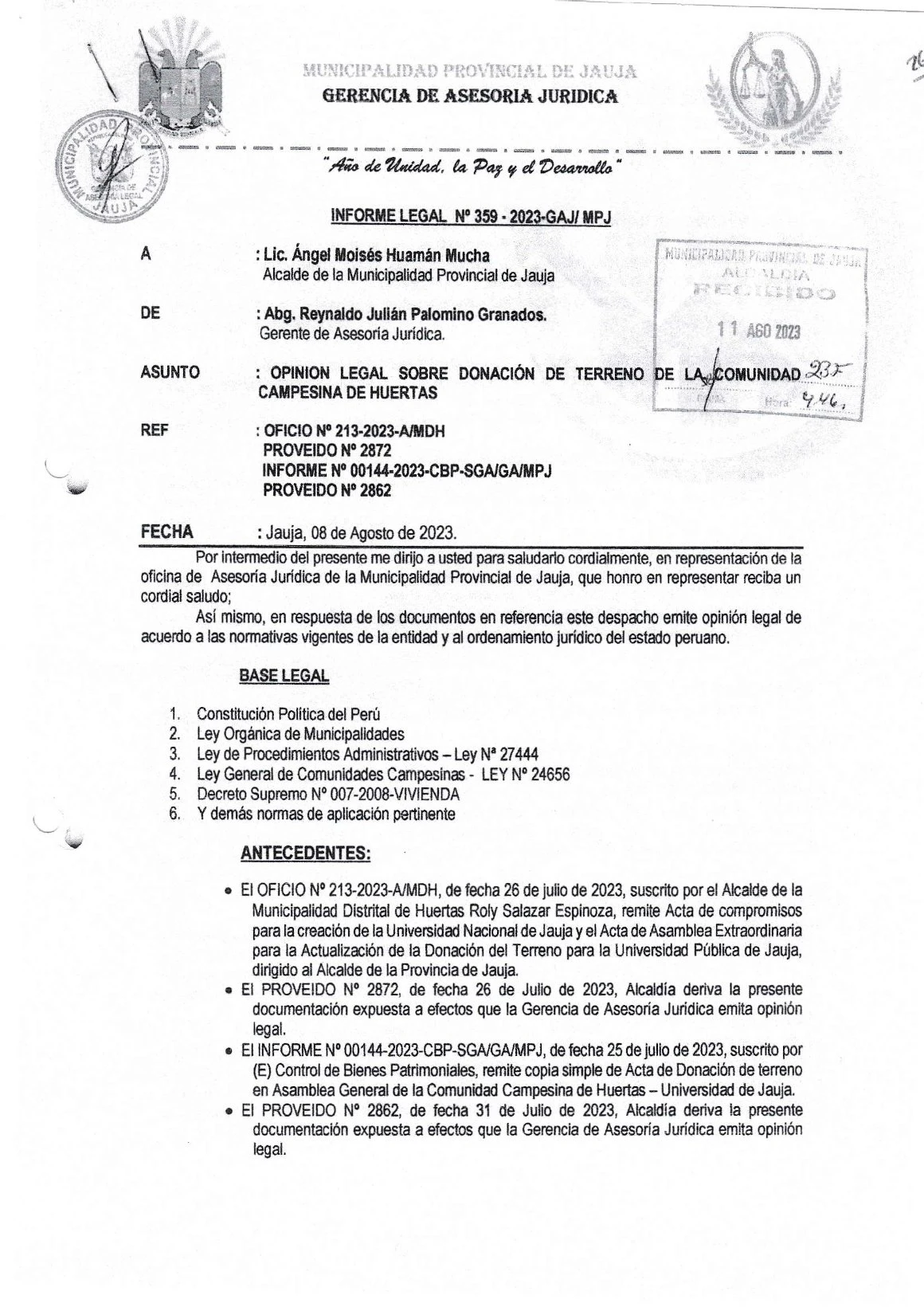 Oficio 8